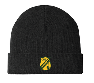 Knit Cuff Beanie / Black / Catholic High School Sailing
