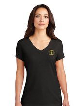 Women's Softstyle V-Neck / Black / Catholic High School Rowing Team