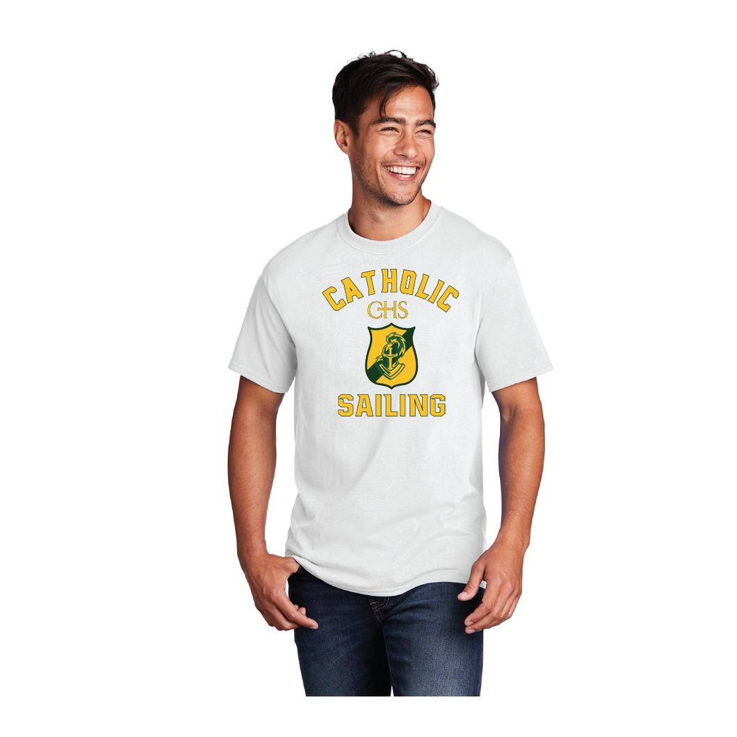 Core Cotton Tee / White / Catholic High School Sailing