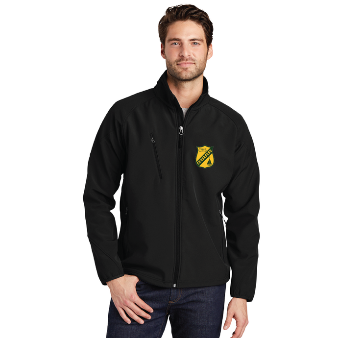 Textured Soft Shell Jacket / Black / Catholic High School Sailing