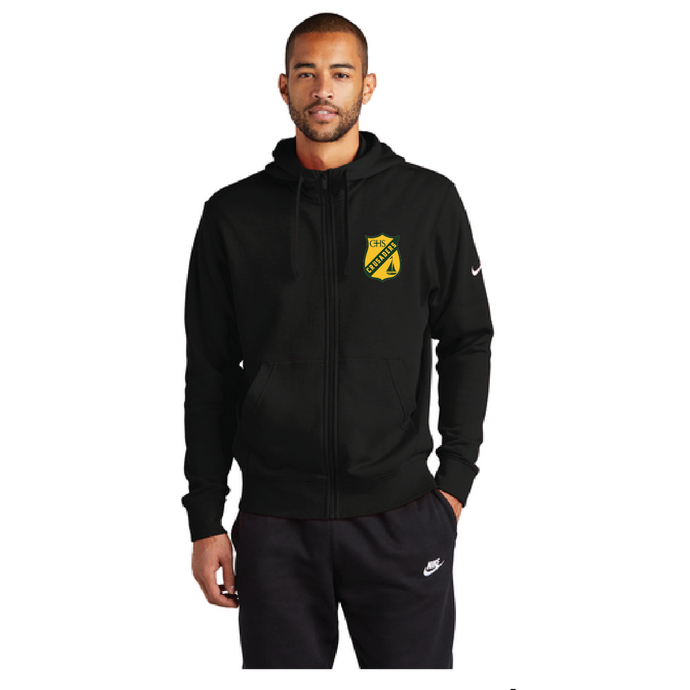Nike Club Fleece Full-Zip Hoodie / Black / Catholic High School Sailing