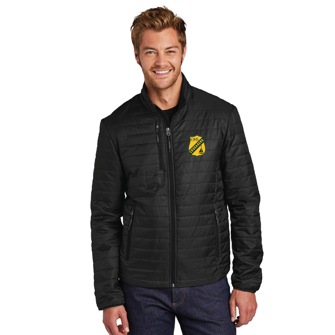 Packable Puffy Jacket / Black / Catholic High School Sailing