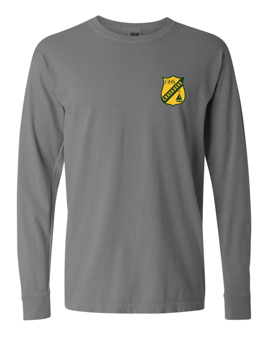 Heavyweight Ring Spun Long Sleeve Tee / Granite / Catholic High School Sailing