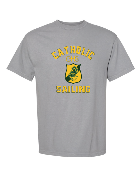 Garment-Dyed Heavyweight T-Shirt / Granite / Catholic High School Sailing