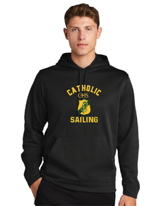 Performance Fleece Hooded Pullover / Black / Catholic High School Sailing
