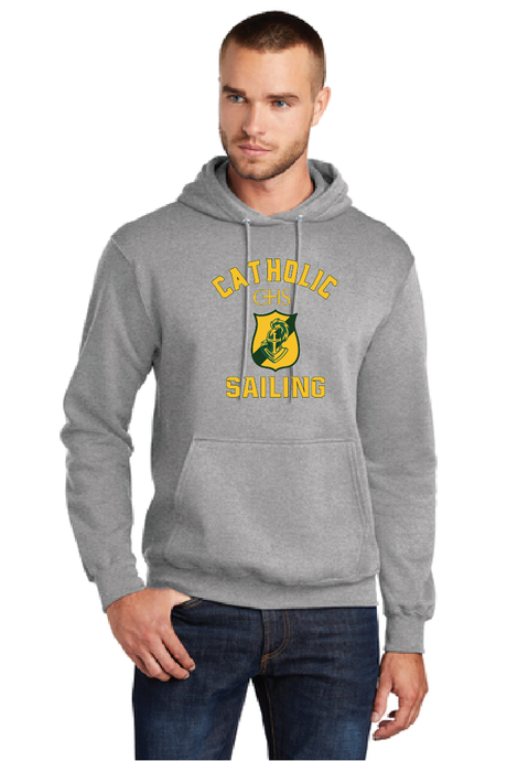 Fleece Hooded Sweatshirt / Athletic Heather / Catholic High School Sailing