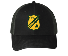 Low-Profile Snapback Trucker Cap / Black / Catholic High School Sailing