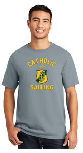 Garment-Dyed Tee / Dove Grey / Catholic High School Sailing
