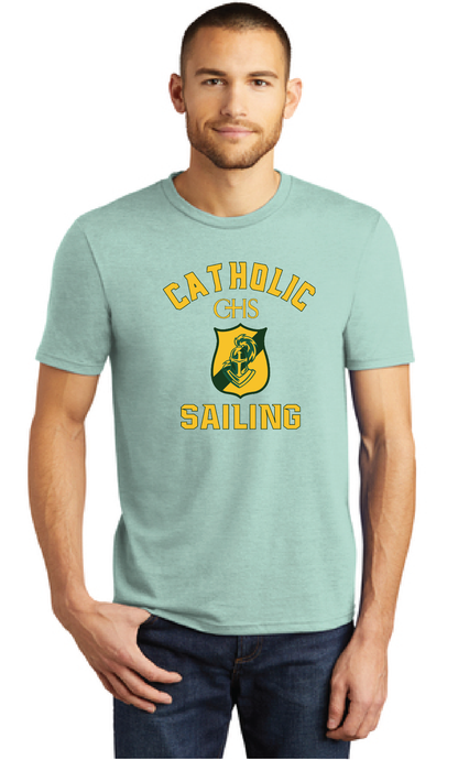 Perfect Tri Tee / Heathered Dusty Sage / Catholic High School Sailing