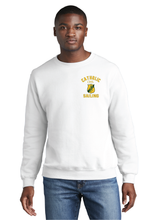 Core Fleece Crewneck Sweatshirt / White / Catholic High School Sailing