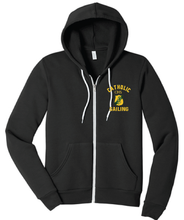Unisex Sponge Fleece Full-Zip Hoodie / Black / Catholic High School Sailing