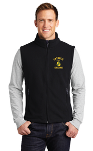 Fleece Vest / Black / Catholic High School Sailing