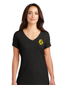 Women's Softstyle V-Neck / Black / Catholic High School Sailing