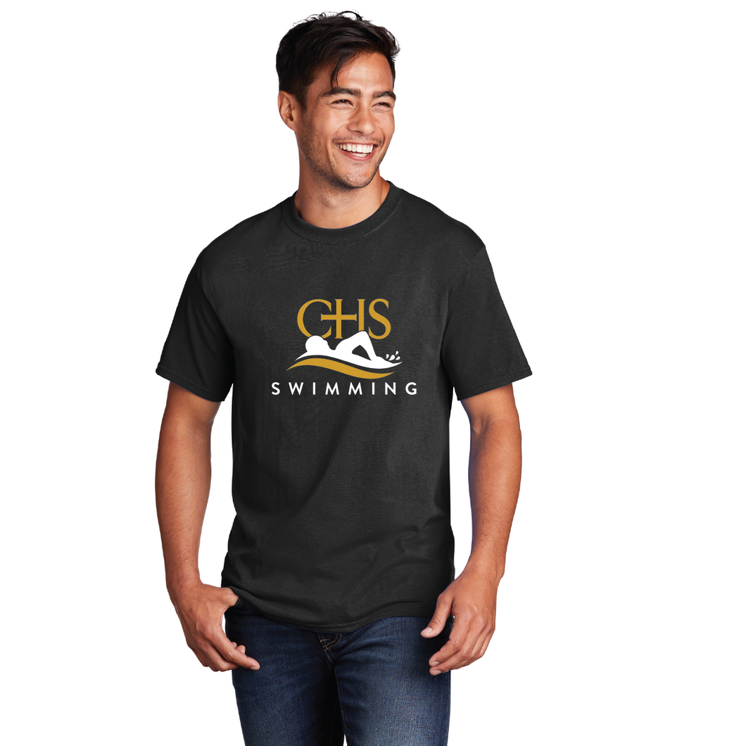 Core Cotton Tee / Black / Catholic High School Swimming Team