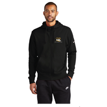 Nike Club Fleece Full-Zip Hoodie / Black / Catholic High School Swimming Team