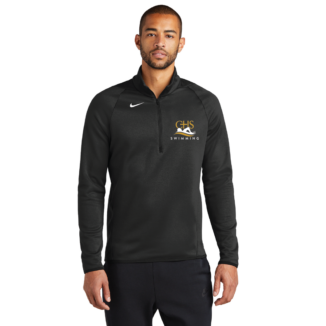 Nike Therma-FIT 1/4-Zip Fleece / Black / Catholic High School Swimming Team