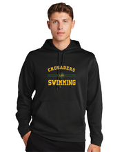 Performance Fleece Hooded Pullover / Black / Catholic High School Swimming Team