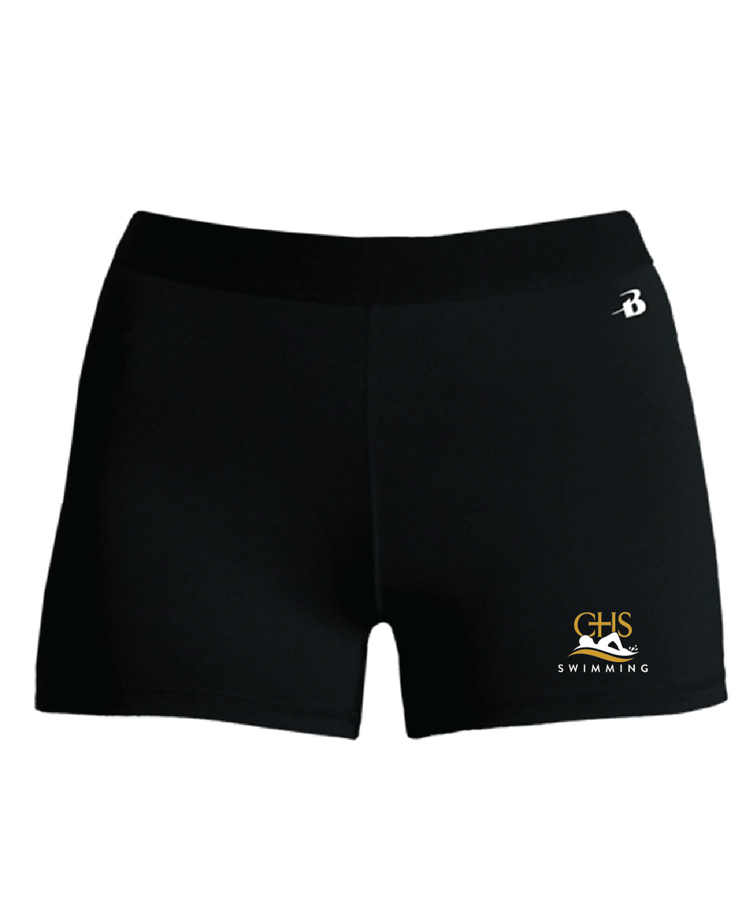 Girls' Pro-Compression Shorts / Black / Catholic High School Swimming Team