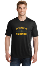 Cotton Touch Tee / Black / Catholic High School Swimming Team