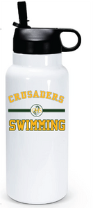 32oz Stainless Steel Water Bottle / Catholic High School Swimming Team