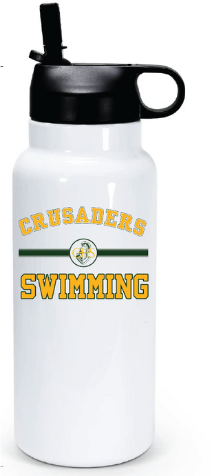 32oz Stainless Steel Water Bottle / Catholic High School Swimming Team