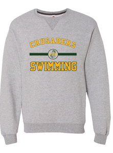 Sofspun Crewneck Sweatshirt / Athletic Heather / Catholic High School Swimming Team