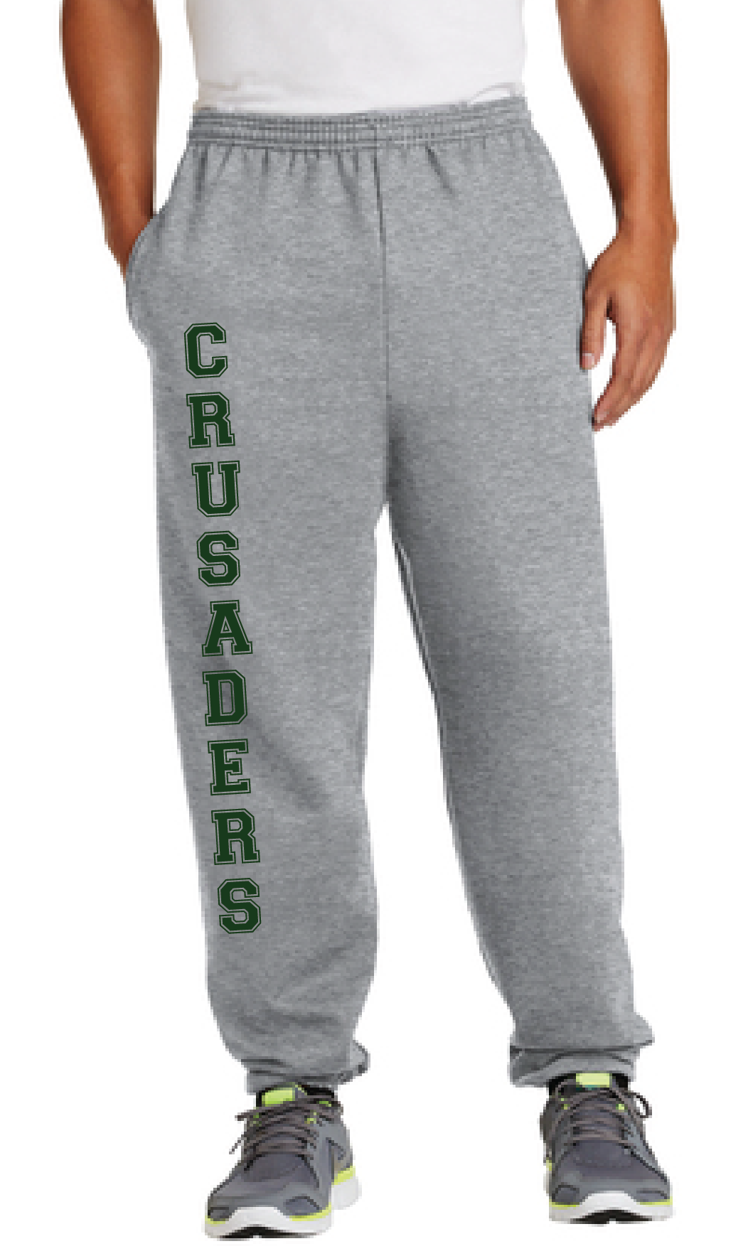 Essential Fleece Sweatpant with Pockets / Ash / Catholic High School Swimming Team