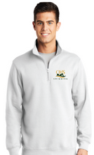 1/4-Zip Sweatshirt / White / Catholic High School Swimming Team