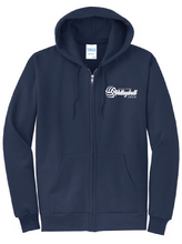 Fleece Pullover Hooded Sweatshirt / Navy / Corporate Landing Middle School Volleyball