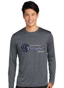 Long Sleeve Heather Contender Tee / Graphite / Corporate Landing Middle School Volleyball