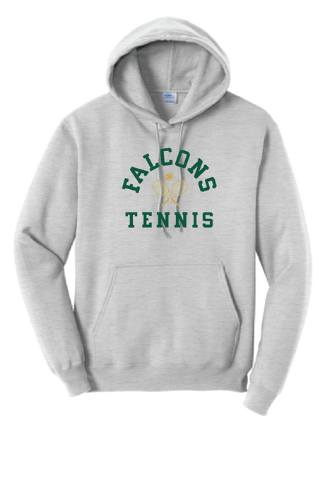 Core Fleece Pullover Hooded Sweatshirt / Ash / Cox High School Tennis