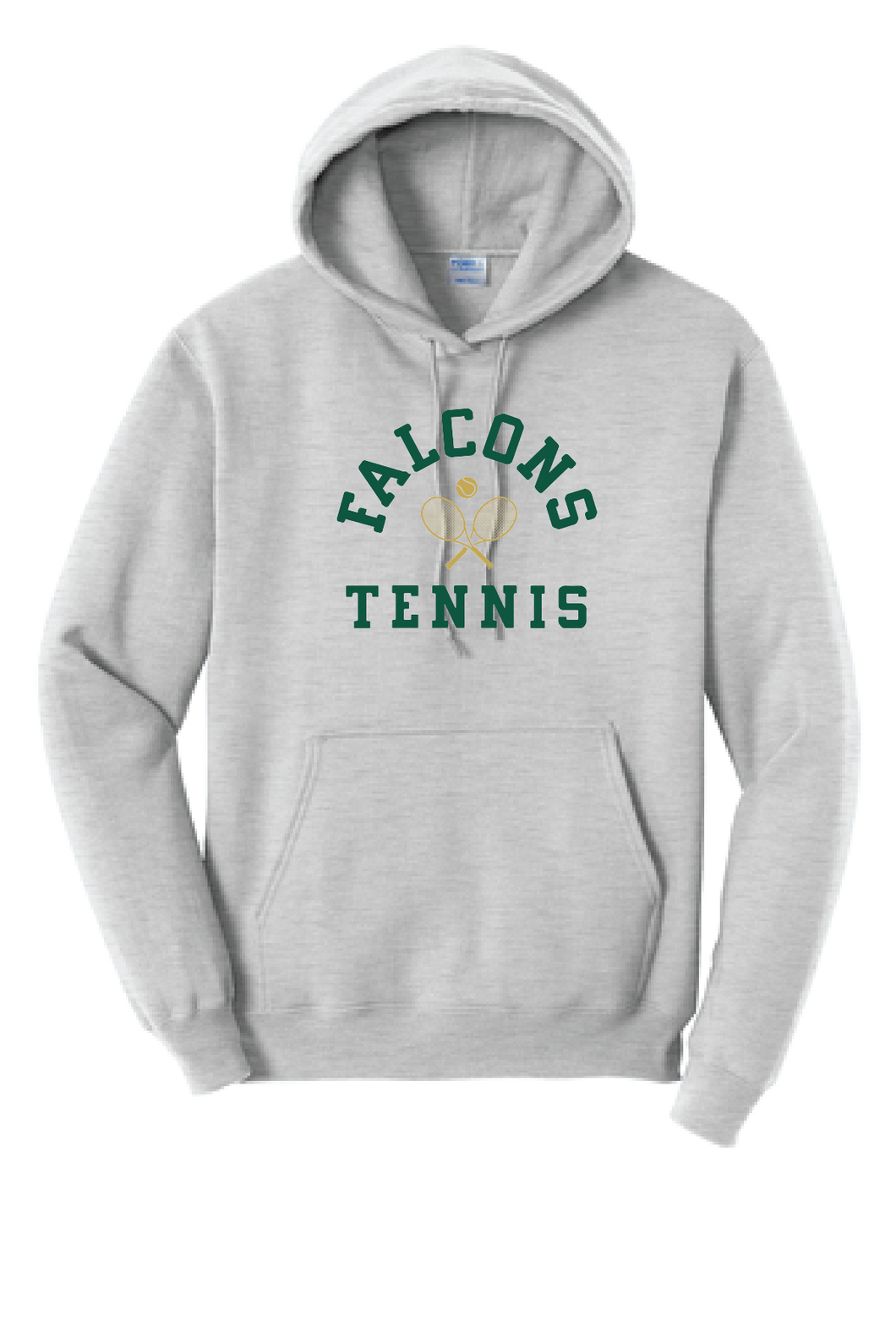 Core Fleece Pullover Hooded Sweatshirt / Ash / Cox High School Tennis