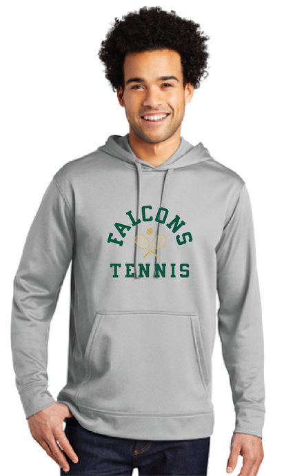 Performance Fleece Pullover Hooded Sweatshirt / Silver / Cox High School Tennis