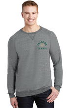 Snow Heather French Terry Raglan Crew / Charcoal / Cox High School Tennis