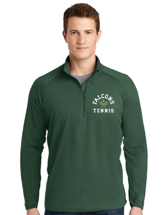 Stretch 1/2-Zip Pullover / Forest Green / Cox High School Tennis