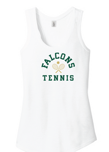 Women’s Triblend Racerback Tank / White / Cox High School Tennis