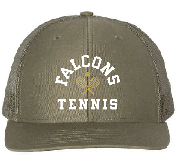 Adjustable Snapback Trucker Cap / Loden / Cox High School Tennis