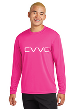 Long Sleeve PosiCharge Competitor Tee / Neon Pink / Coastal Virginia Volleyball Club