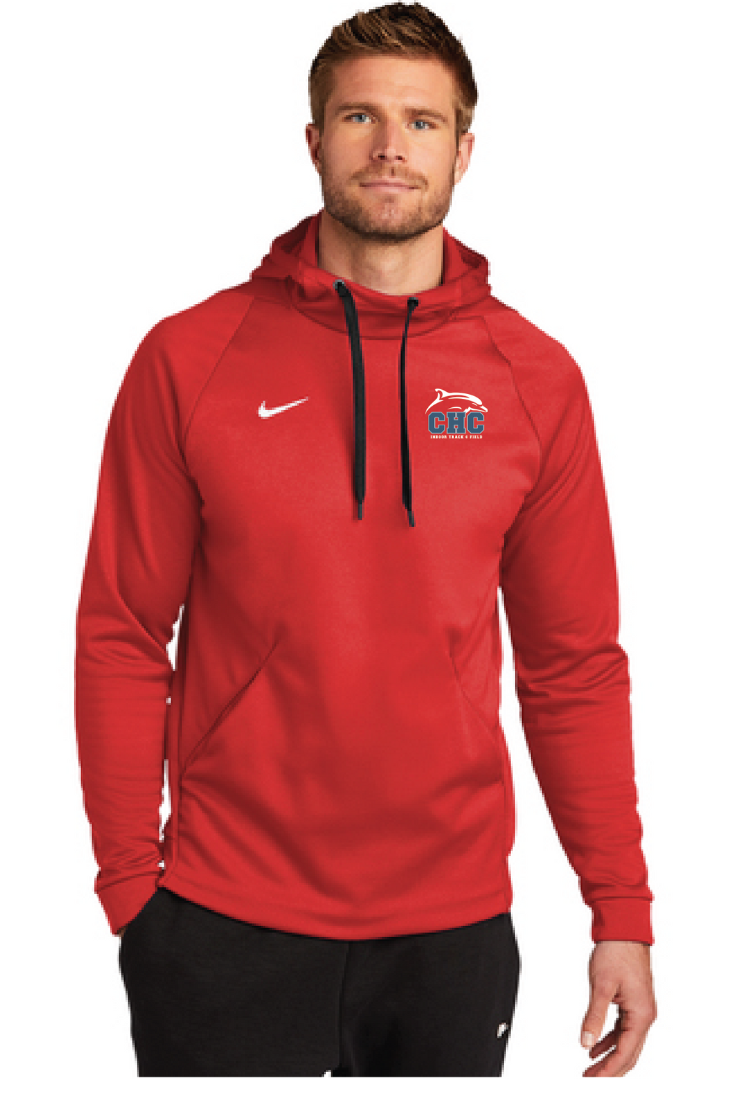 Therma-FIT Pullover Fleece Hoodie / Red / Cape Henry Collegiate Indoor Track & Field