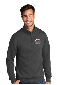 Core Fleece 1/4-Zip Pullover Sweatshirt / Charcoal / Cape Henry Collegiate Indoor Track & Field