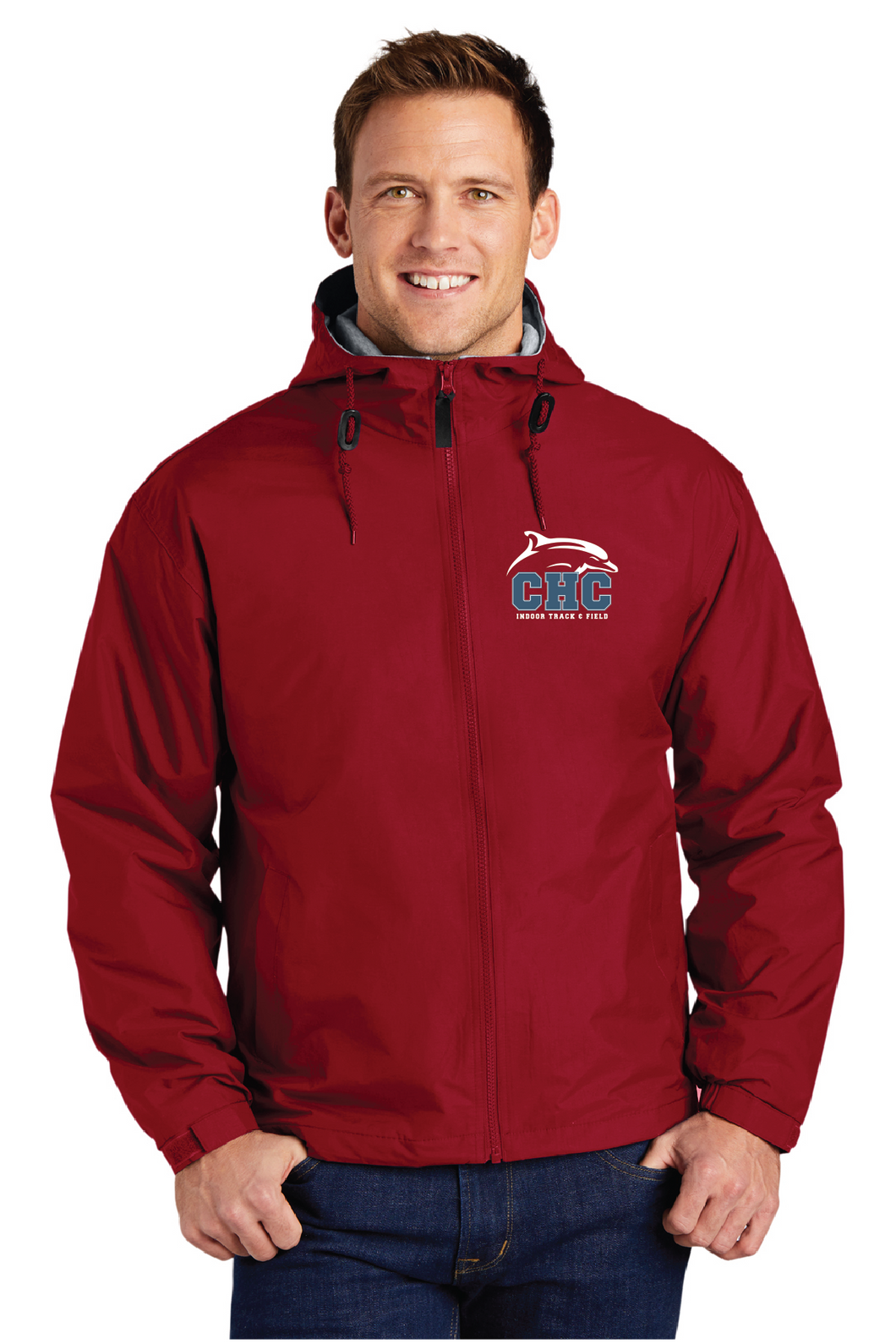 Team Jacket / Gym Red / Cape Henry Collegiate Indoor Track & Field