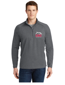 Stretch 1/2-Zip Pullover / Charcoal Grey Heather / Cape Henry Collegiate Indoor Track & Field