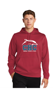 Fleece Hooded Pullover / Red / Cape Henry Collegiate Indoor Track & Field