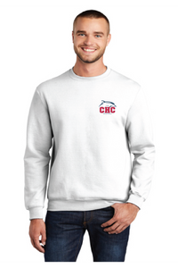 Core Fleece Crewneck Sweatshirt / White / Cape Henry Collegiate Volleyball