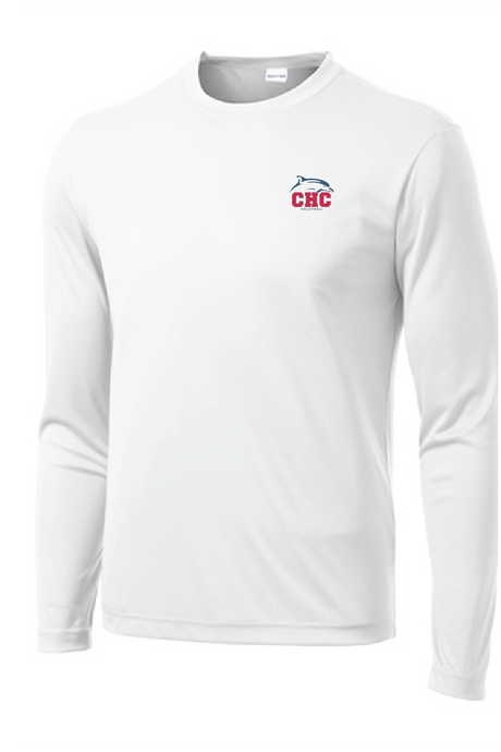 Long Sleeve Performance Tee / White / Cape Henry Collegiate Volleyball
