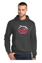 Core Fleece Pullover Hooded Sweatshirt / Dark Heather Charcoal / Cape Henry Collegiate Volleyball