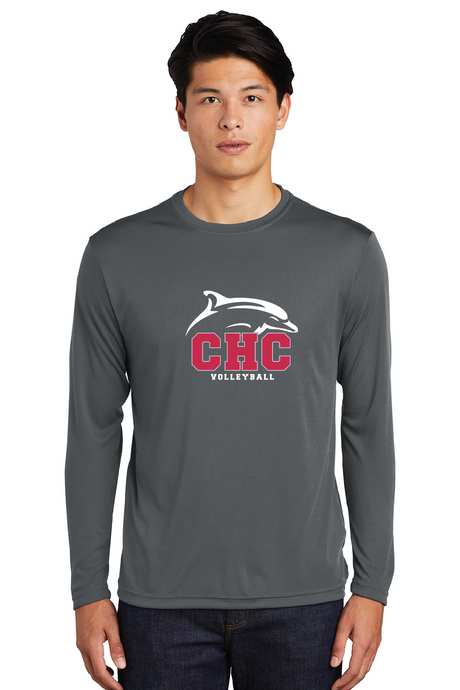 Long Sleeve Heather Contender Tee / Graphite / Cape Henry Collegiate Volleyball