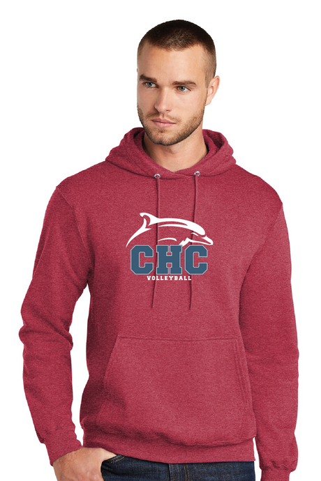 Core Fleece Pullover Hooded Sweatshirt / Heather Red / Cape Henry Collegiate Volleyball