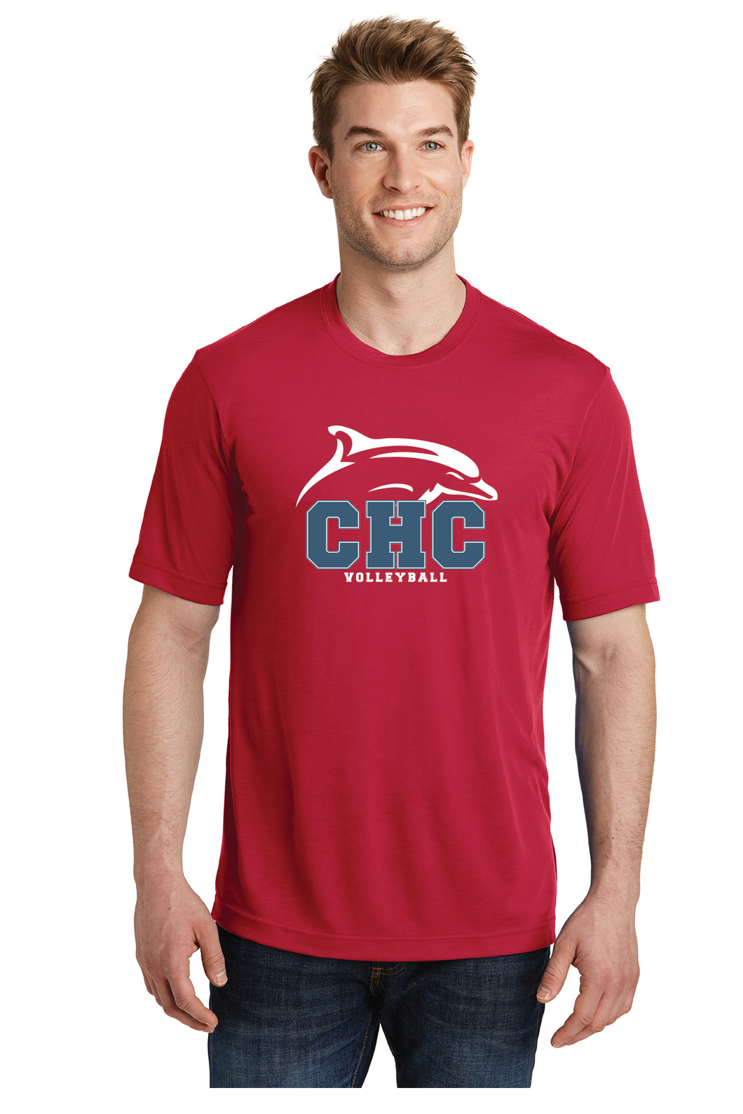 Cotton Touch Tee / Red / Cape Henry Collegiate Volleyball