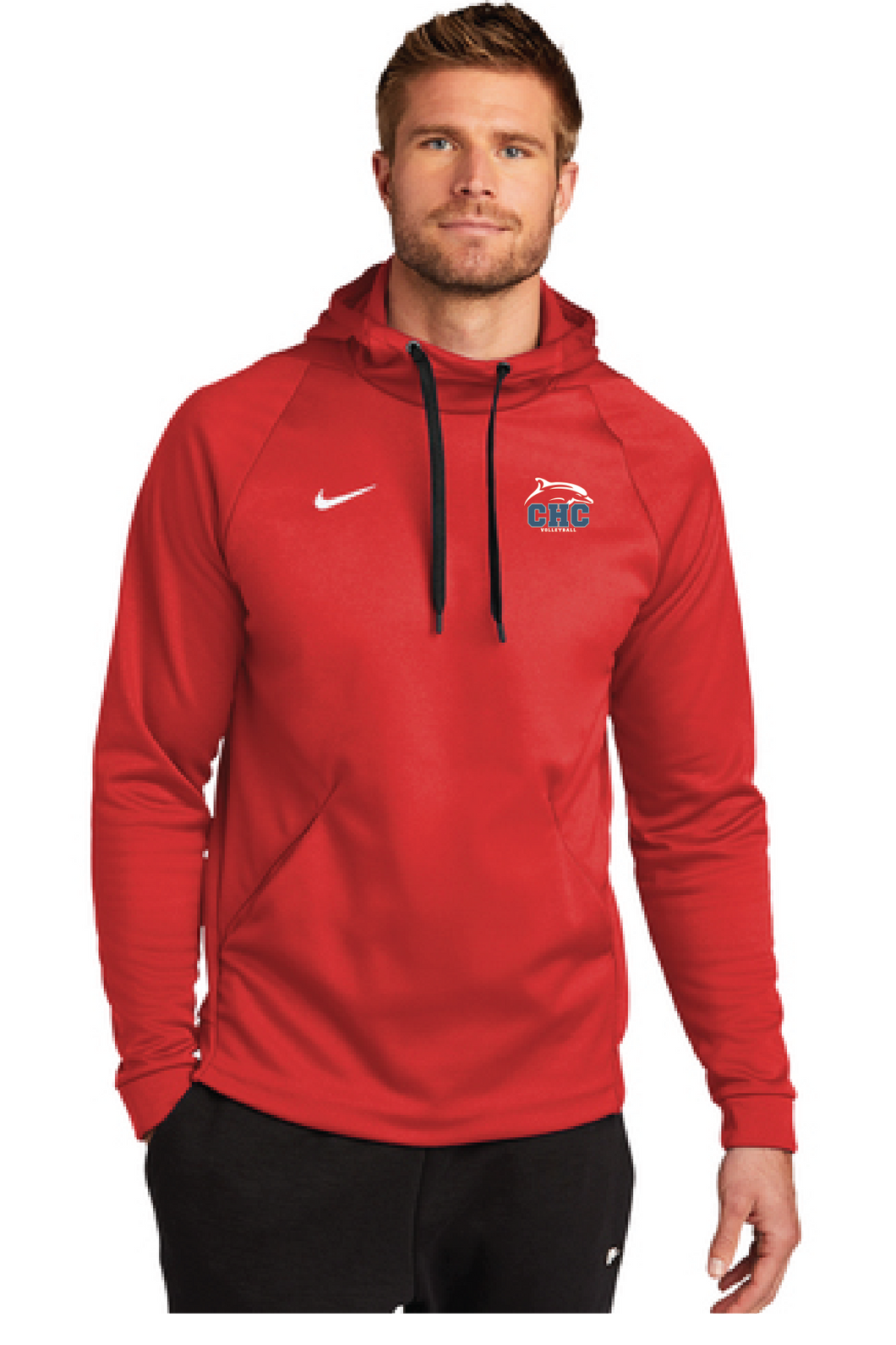 Therma-FIT Pullover Fleece Hoodie / Red / Cape Henry Collegiate Volleyball